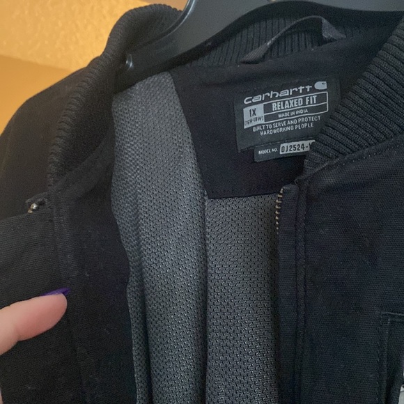 Brand new!  Carhartt moto black lightweight jacket in 1X - Picture 5 of 5